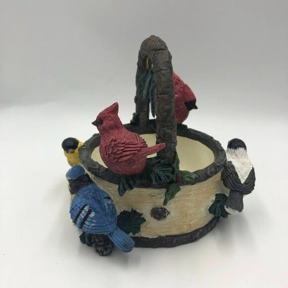 Christmas Seasonal Decorative Basket Birds Cardinal Holiday Décor NIB Seasonal - Picture 6 of 14